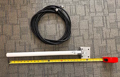 L-COM 800/900 MHz 6 DBi Omnidirectional Antenna & Cable 900Mhz Celluar HGU-906U • $57.50