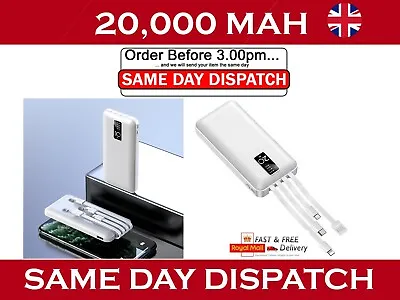 Power Bank 2000000mAh Fast Charger Pack USB External Battery For  Mobile Phone • £24.99