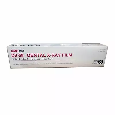 Dental X-Ray Film Adult  Size 2 D Speed 150/Box Vinyl Packing Umg Ds-58 • $39.99