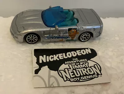 Matchbox Nickelodeon Jimmy Neutron Metalflake Silver  Sheen 2000 Corvette. 1:60 • $2.99