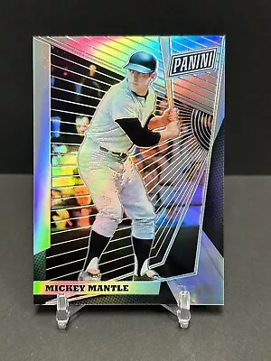 2018 Panini The National VIP Mickey Mantle Silver Prizm #74/99 SP Yankees HOF • $14.95