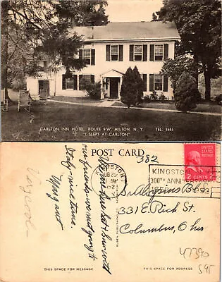 Carlton Inn Hotel Route 9 W Milton NY Postcard Used 47390 • $3.87