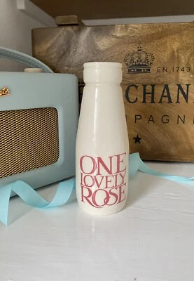 £20 • Buy Emma Bridgewater Pink One Lovely Rose Milk Bottle New