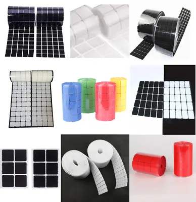 Hook & Loop Sticky Self Adhesive Rectangles Squares 19x19mm 19x30 24.5x24.5 Dots • $5.95