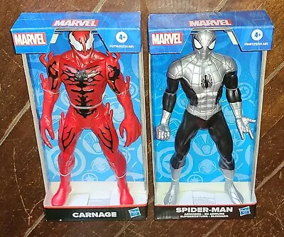 Lot Of 2 Marvel: CARNAGE/ARMORED SPIDER-MAN 9  Figures (2020/22 Hasbro) • $39.97