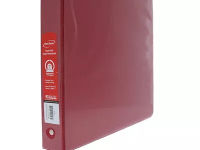 Lot Of 12 Binders 1 Inch 1  - NEW - 2 Pocket 3 Ring Binder Folders Red • $39.95