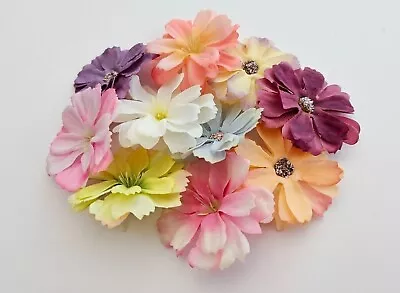 Small Daisy Blossom Flower Heads Artificial Flower Faux Silk 4.5cm Craft Wedding • £4.50