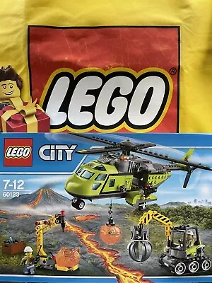 Lego City 60123 Volcano Explorers VOLCANO SUPPLY HELICOPTER  NISB • $97