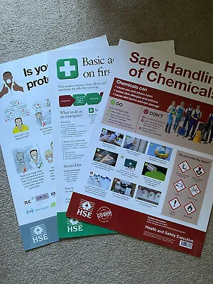 £25 • Buy HSE Health And Safety Awareness Posters Bundle