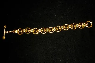 ELIZABETH LOCKE 19K Gold Link Toggle Bracelet  • $9750