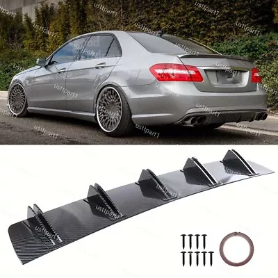 For Benz E63 C63 AMG W212 W211 Carbon Fiber Rear Lip Bumper Diffuser Spoiler UP • $42.70