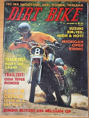 Dirt Bike September 1975 Vintage Motocross MX 125 Shootout Suzuki Honda Yamaha • $37.46