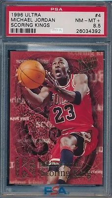 Michael Jordan 1996-97 Fleer Ultra Scoring Kings Psa 8.5 Nm-mt+ Insert Card #4! • $799.99