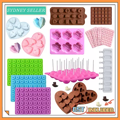 80 Styles Silicone Mould Cake Ice Tray Jelly Candy Cookie Chocolate Baking Mold • $7.45