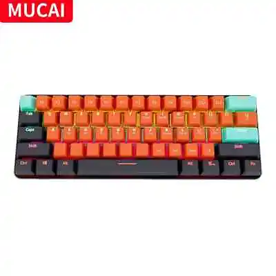 Mini Mechanical Gaming Wired Keyboard Red Switch 61Key Gaming Computer PC Laptop • $42.99