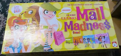 Mall Madness 2005 Talking Electronic Board Game Milton Bradley - Complete Tested • $22.94
