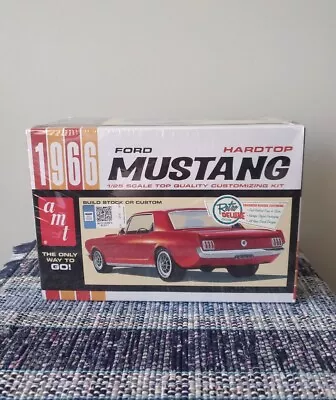 AMT Retro Deluxe 1966 Ford Mustang Hardtop 1:25 Model Kit New Sealed 2 Builds • $26.99