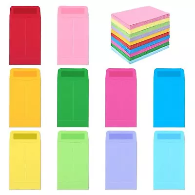 100 Pack Small Coin Envelopes 2.25 X 3.5 Colored Tiny Seed Envelopes Mini Pa... • $14.76