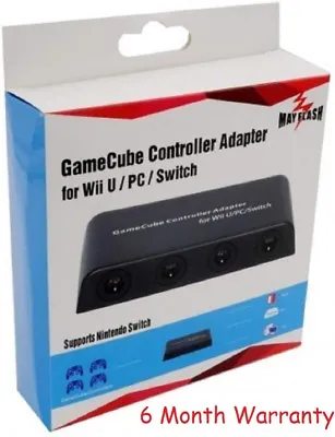 Mayflash 4-Port Controller Adapter For Nintendo GameCube To Switch / Wii U / PC • $22.95