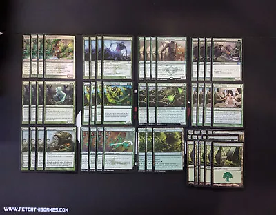 60 Card Deck - MONO GREEN AGGRO - Ready To Play - Modern - Magic MTG FTG • $37.99