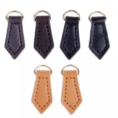 2Pcs Diamond Shape Leather Zipper Puller Zipper Fixer Pull For Backpack Bags • $13.44