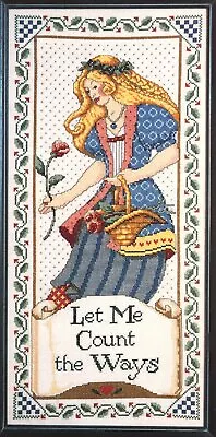 $3.75 • Buy Jeremiah Junction HOW DO I LOVE THEE PART II Cross Stitch Leaflet Juliet Romance