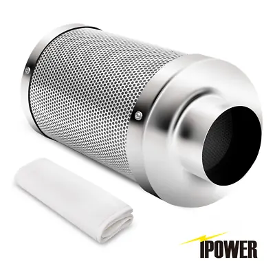 IPower 4  6  8  10  12  Inch Air Carbon Filter Virgin Charcoal For Inline Fan • $39.99