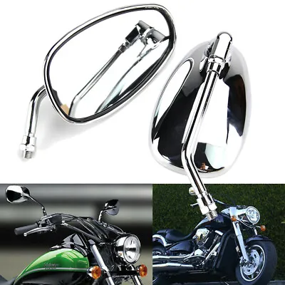 $23.95 • Buy For Yamaha V Star 1300 1100 950 650 250 Chrome Motorcycle Rear View Side Mirrors