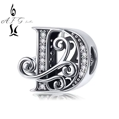 Genuine S925 Charm Bead Alphabet Birthday Names Letter A - Z Vintage AFG - UK • £19.99