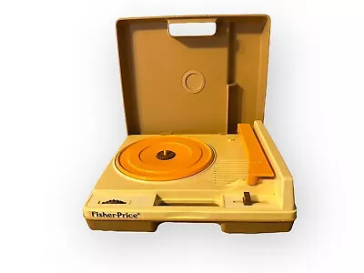 Vintage 1978 FISHER PRICE Record Player 825 Portable 33 & 45 RPM Kids Turntable • $18.99