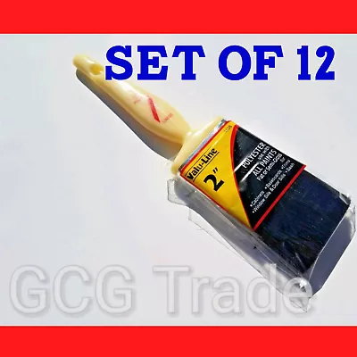 12 Of 2 Inch Paint Brushes Economy Polyester Linzer All Tips Of Paints Size 2  • $20.50