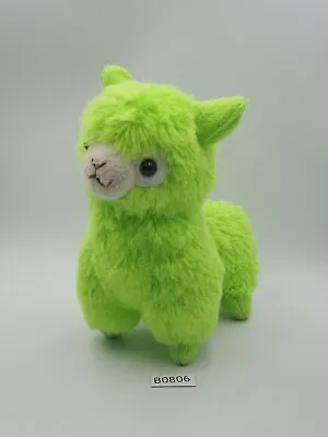 Alpaca B0806 Alpacasso Green Amuse USED Plush 6  Stuffed Toy Doll Japan • $10.39