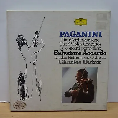 2740 121 PAGANINI The Six Violin Concertos ACCARDO DG STEREO 5LP BOX EX+ • £24.99