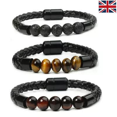 £4.69 • Buy Magnetic Healing Tiger Eye Bracelet Hematite Bead Bangle Pain Relief Weight Loss