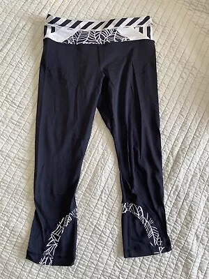 Lululemon Leggings Women’s Inspire Yoga Black White Crop • $16