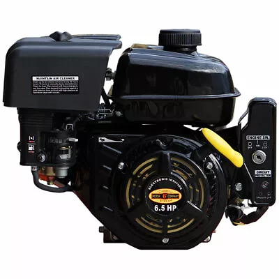 New 6.5HP Gas Engine Electric Start Side Shaft 6.5 HP Carroll Stream Black • $243.50