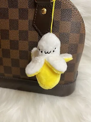 Peeled Banana Plush Phone Charm Bag Charm Car Key Fob New Handmade Gift • $12.99