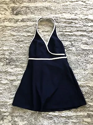 Vintage Mainstream Women’s Swimsuit One Piece Bathingsuit Swimwear Dress Size 10 • $36.99