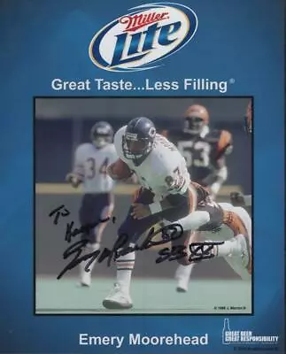 Emery Moorehead Chicago Bears Sbxx Miller Lite  Signed 8x10 Photo W/ Coa • $11.99