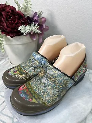 Dansko Vegan Slip Resistance Nurse/Cook Floral Clogs Shoes Woman’s EU 41 US 10 M • $32