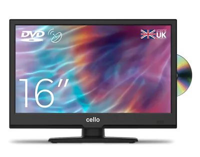 £149.99 • Buy Cello 16  Inch Led Tv 1080p Freeview Hd & Dvd & Sat Tuner Usb Hdmi Brand New
