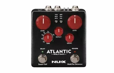 Nux Atlantic Delay & Reverb Guitar Effects Pedal • $149