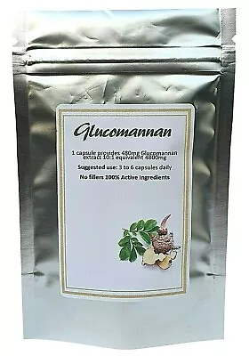 £6.49 • Buy Glucomannan Capsules 4800mg Konjac Fibre MEGA Strength Weight Loss Fat Burners