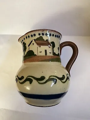 Watcombe Torquay Pottery Mottoware Small Pitcher 3 3/4 Inches • $22.99