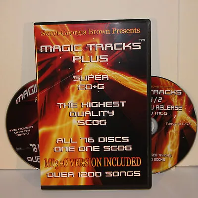 Magic Tracks Karaoke Super CD+G 1200 Songs Plays On CAVS PC NEW IN CASE  • $19.99