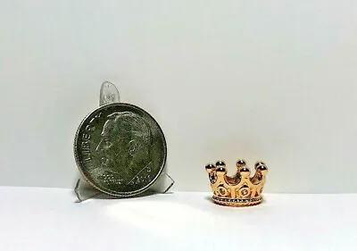 Dollhouse Miniature Crown - Half Scale With  Diamonds  • $5.99