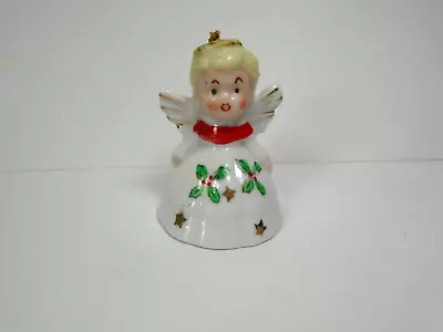 Vintage Christmas Angel Bell Ornament  Japan • $8