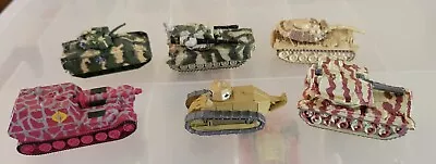 6 Vintage Micro Machines Tanks. • $22.25