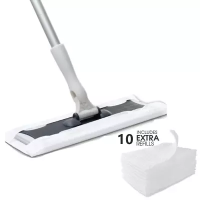 £8.69 • Buy Static Cleaning Mop Sweeper Wet Or Dry Wipes Laminate Wood Tile Floor Cleaner UK
