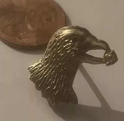 Vintage Sterling Eagle Head Lapel Pin Very Rare • $20